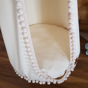 swing chair cushions, hanging egg with pompons