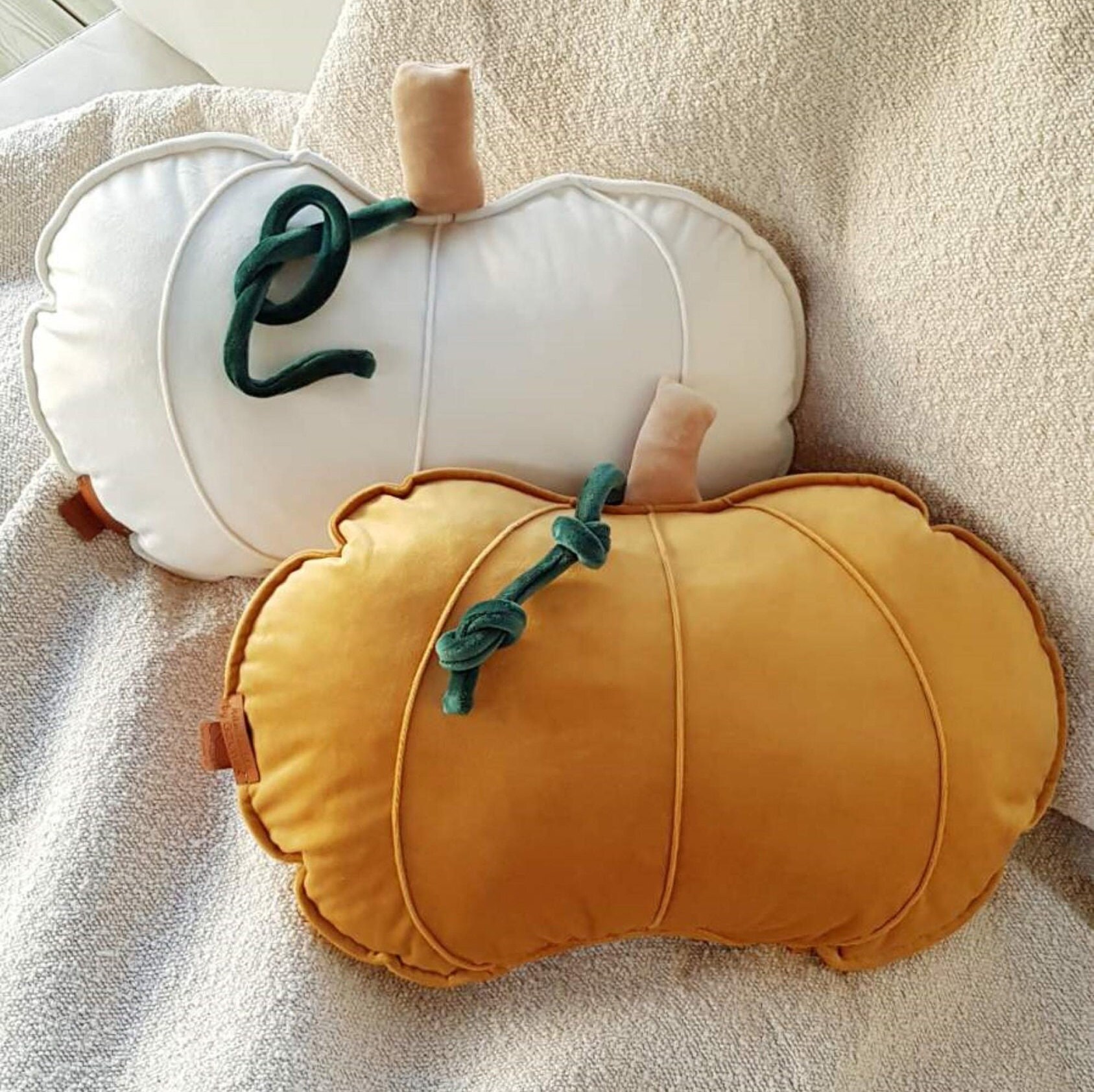 Orange Pumpkin Pillow Autumn Decor Aesthetic Decorations for Etsy