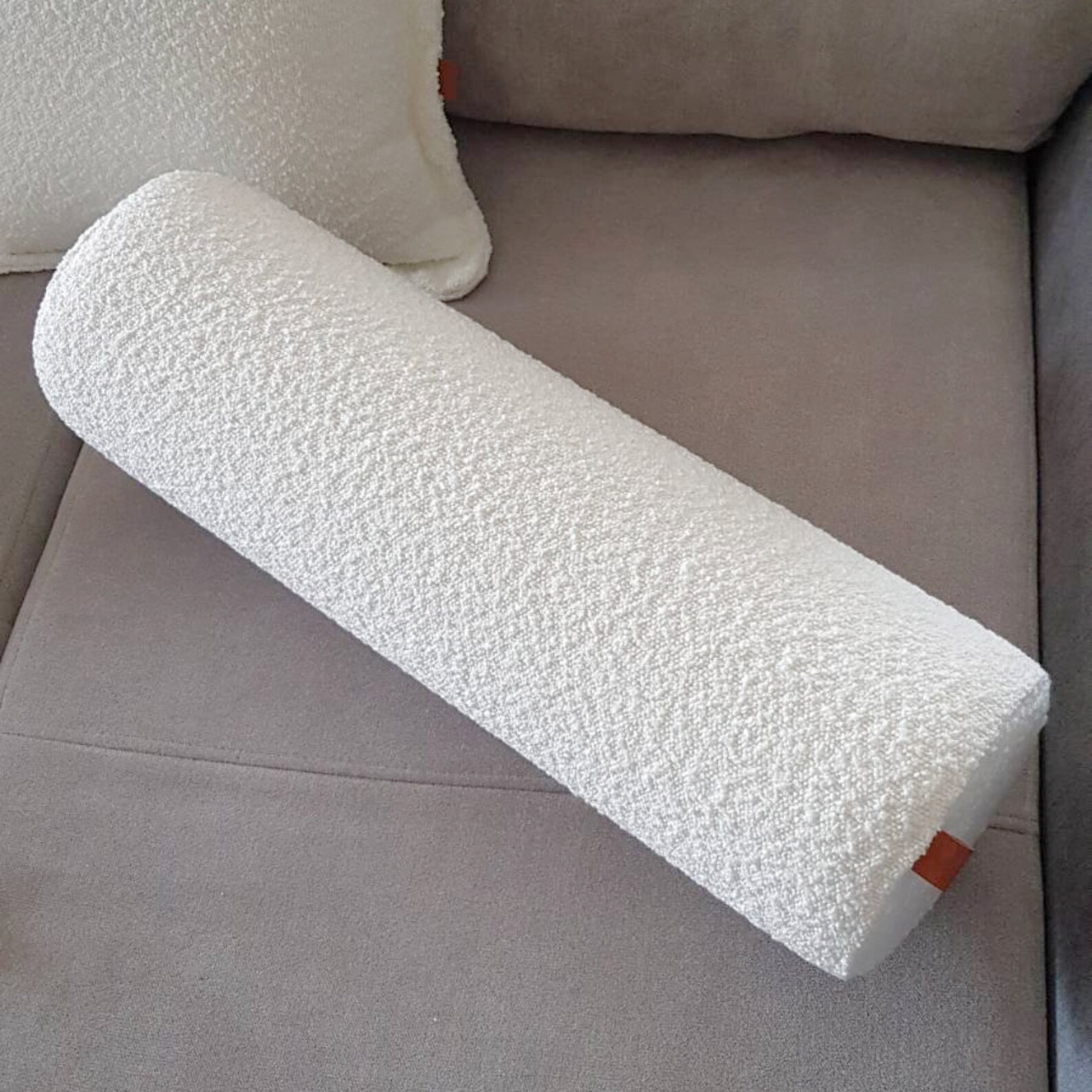 Boucle Boho Bolster Cushion Custom Pillow Cover Body Etsy