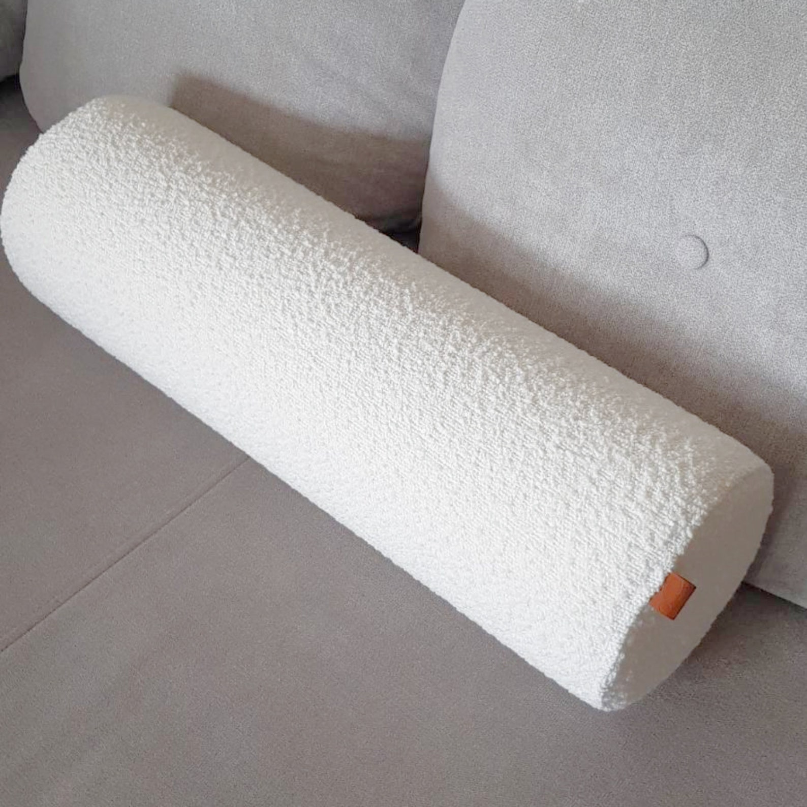 Boucle Boho Bolster Cushion Custom Pillow Cover Body Etsy