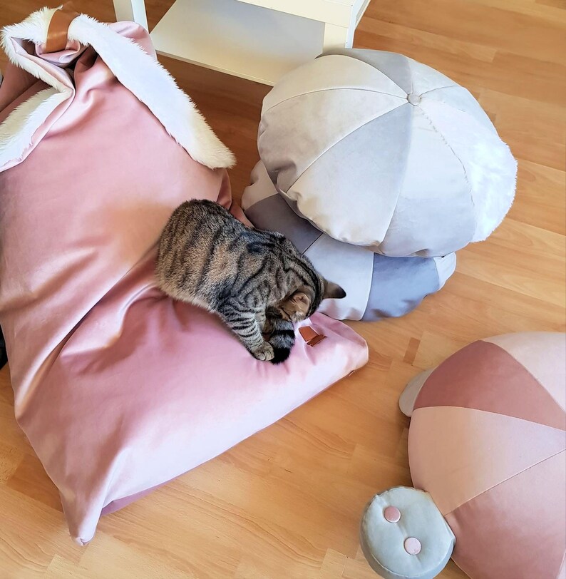 Bunny Bean Bag Chair for Kids and Teens Pouf With a Insert Etsy