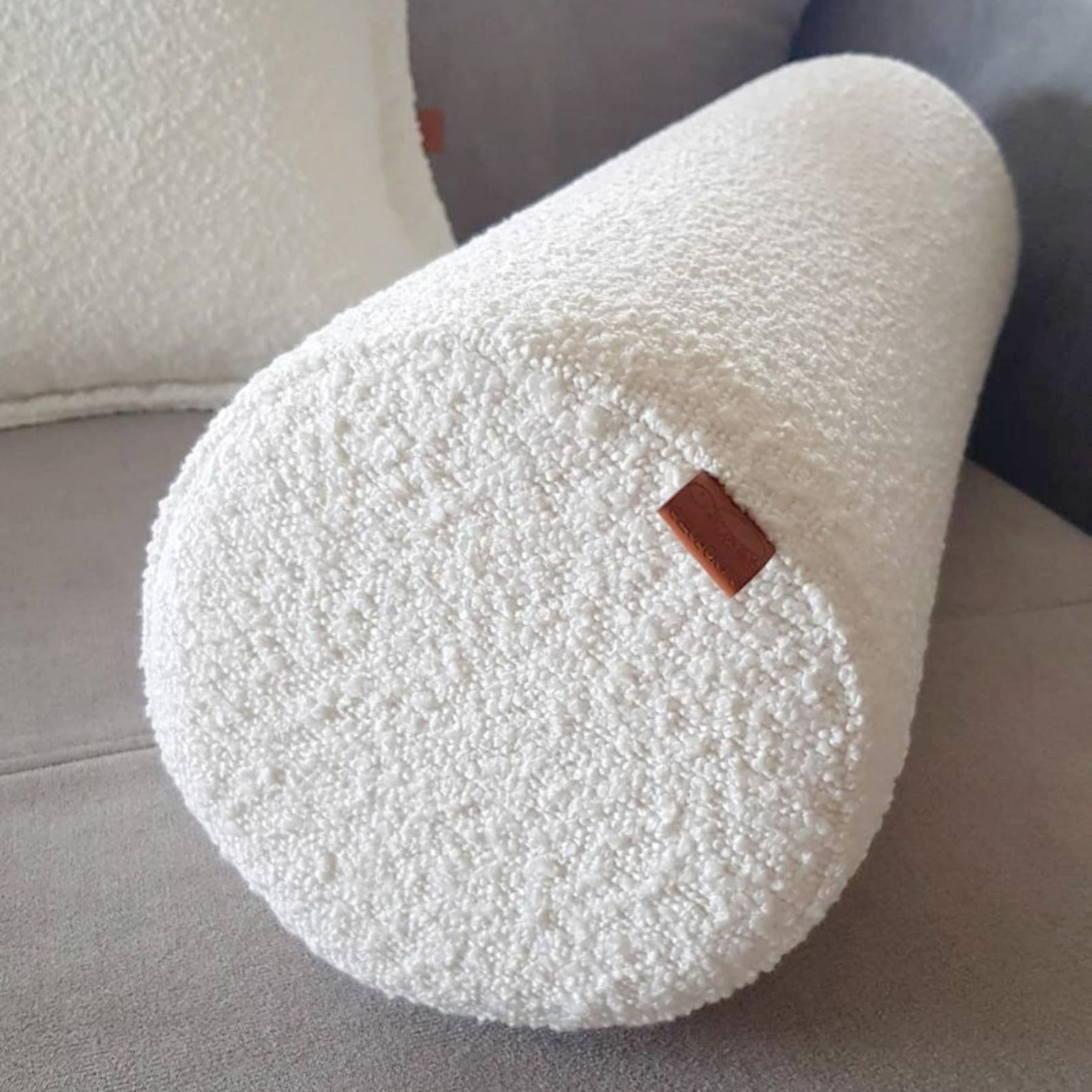 Boucle Boho Bolster Cushion Custom Pillow Cover Body Etsy