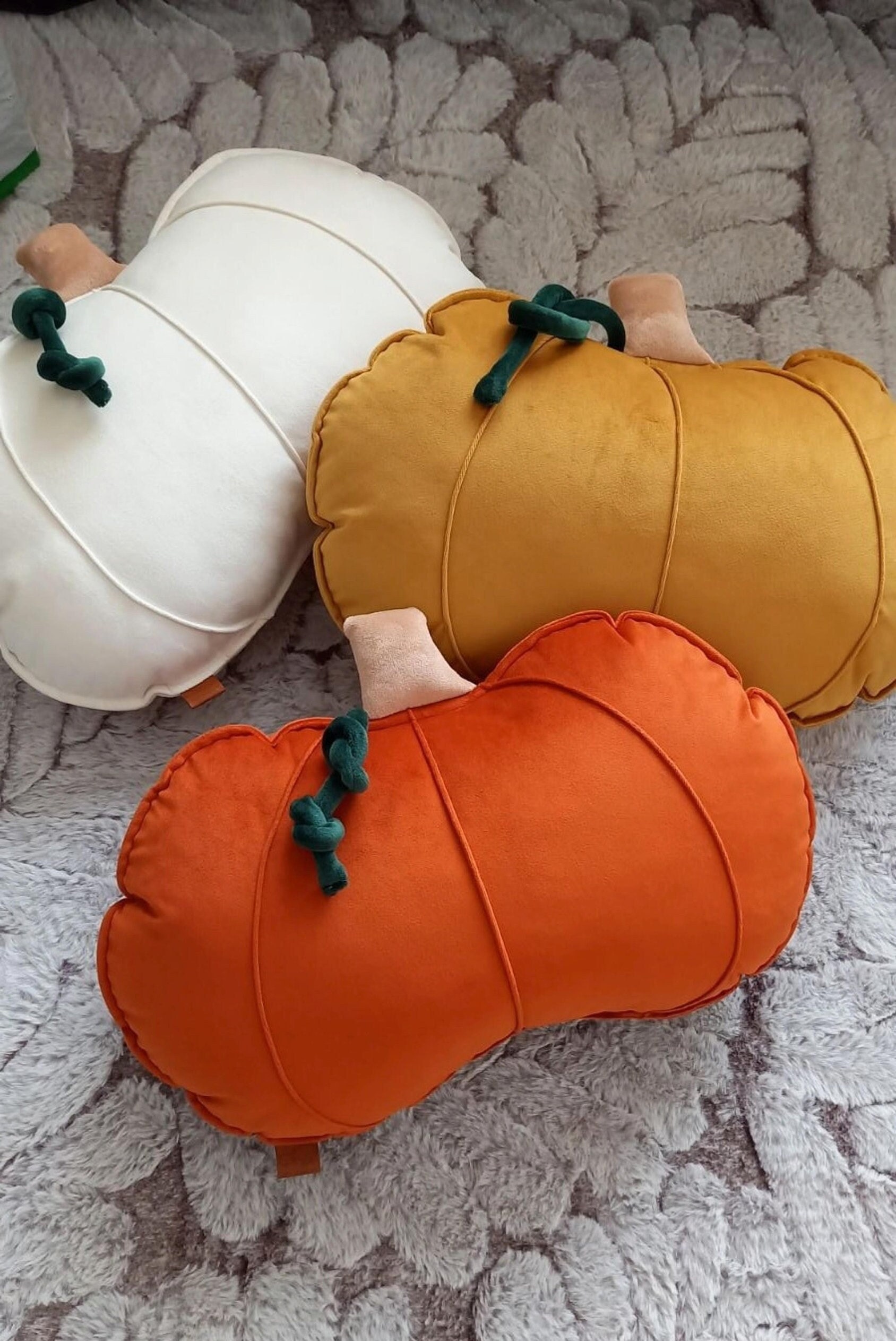 Orange Pumpkin Pillow Autumn Decor Aesthetic Decorations for Etsy