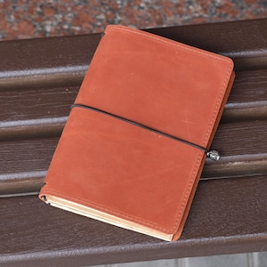 Funda de cuero personalizada para cuaderno, diario de viaje recargable con 3 bandas elásticas, funda personalizada para agenda A5/A4, regalo para profesor.