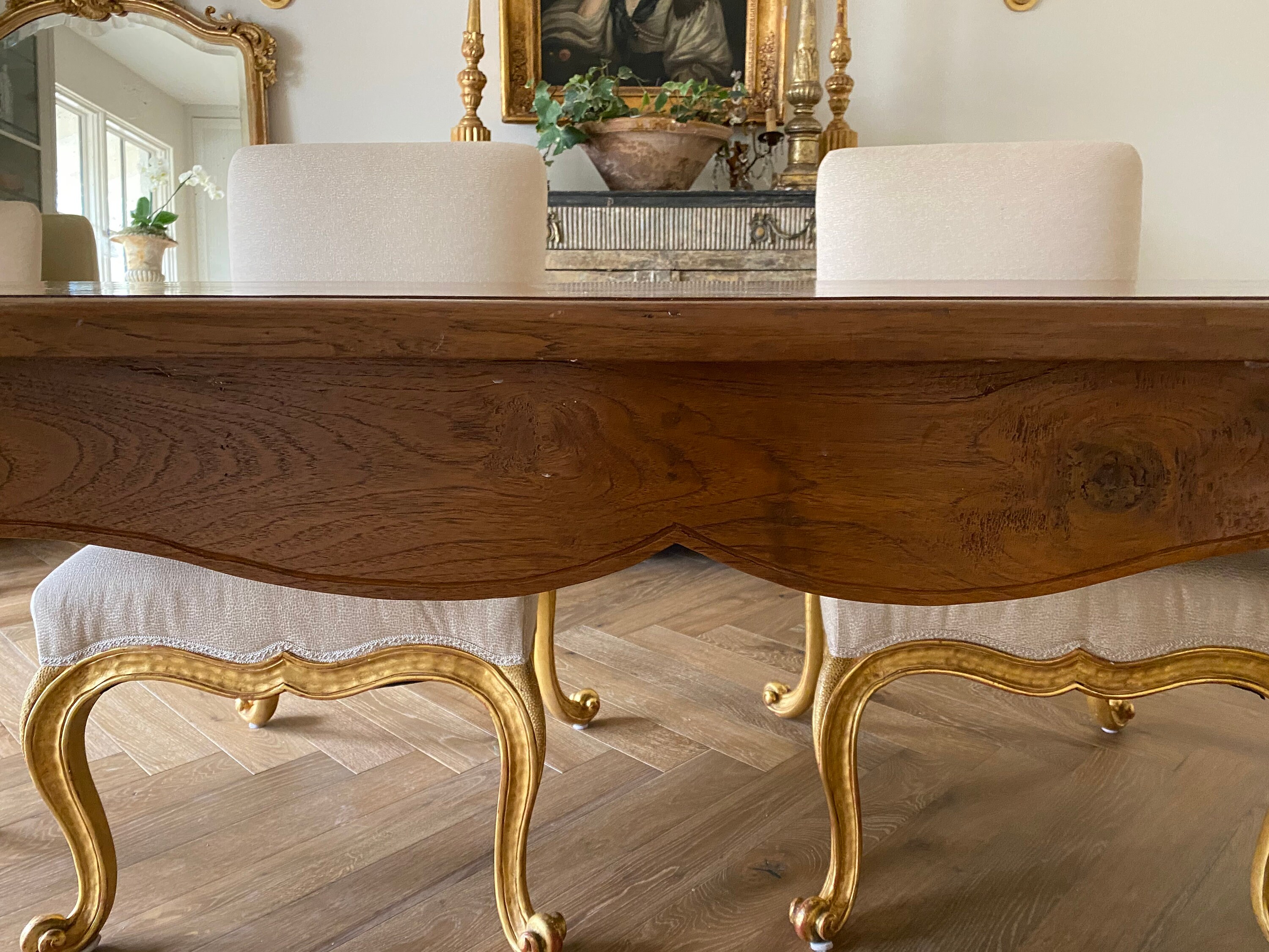 Antique French Wood Farm Dining Table - Etsy