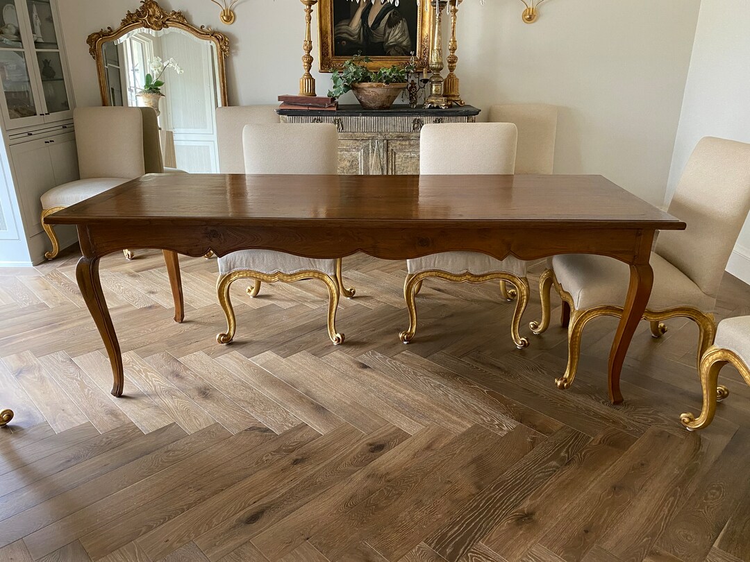 Antique French Wood Farm Dining Table - Etsy