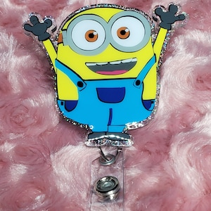 Porte-Carte Rétractable Minions - Figurine Porte-badge Rigolo