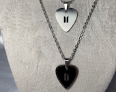 Inspired BTS Suga Guitar Pick Necklace. Reversible Charm