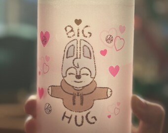 Straykids Big Hug Sublimation cup, SKZ 16oz Glass Cup ,Felix straykids, kpop cup, SKZOO Beer Glass Can, valentine Cup,