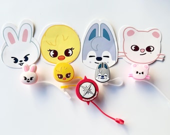 K-POP Straw Toppers. Pencil Toppers. Cute Straykids Straw Toppers.Silicone Straw cover Cap, Bang Chan straw cover, Felix straw covers, SKZOO