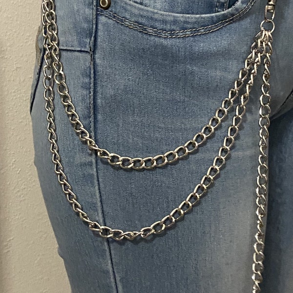 K-pop Belt Chain, Pocket Chain, Concert Pocket Chain, Punk Cool Pants Chain Fashion, Metal Jeans Chain