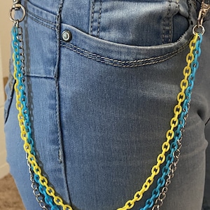 Kpop Belt Chain, Pocket Chain, Concert Pocket Chain, Punk Cool Pants Chain Fashion, Metal Jeans Chain