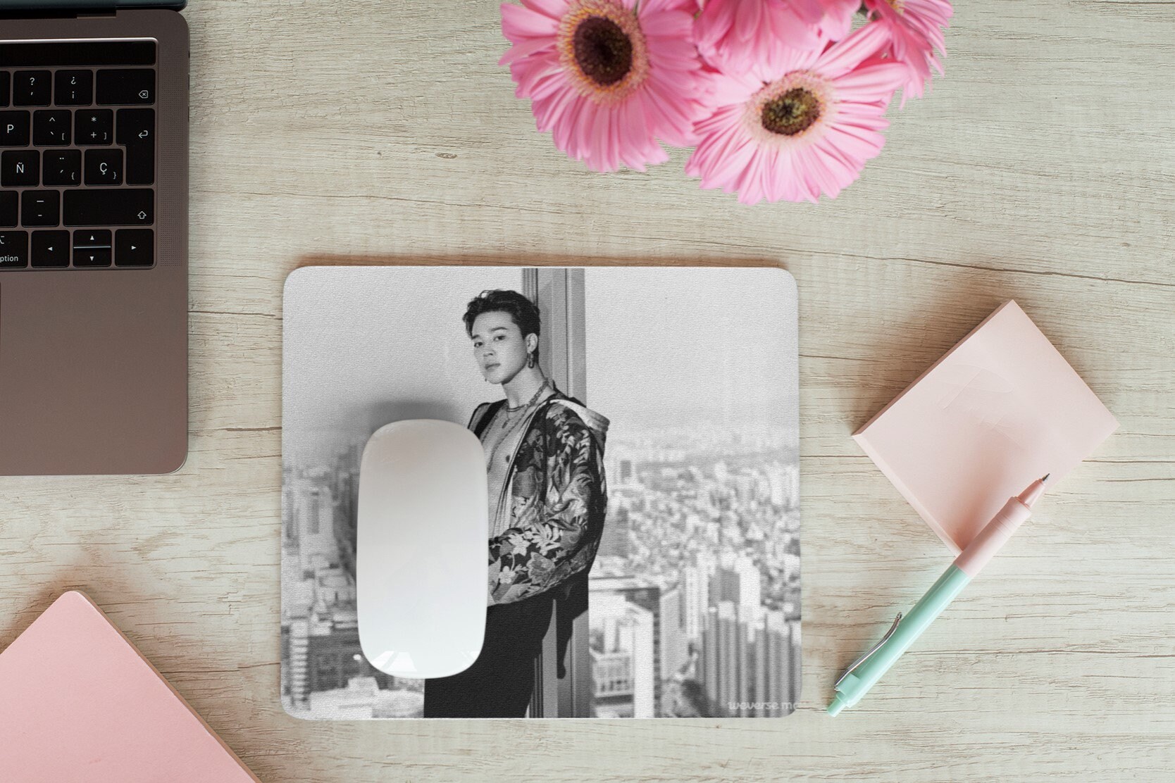 Bts Mouse Pad Jimin Mouse Pad Kpop Mouse Pad Bts Desk Etsy