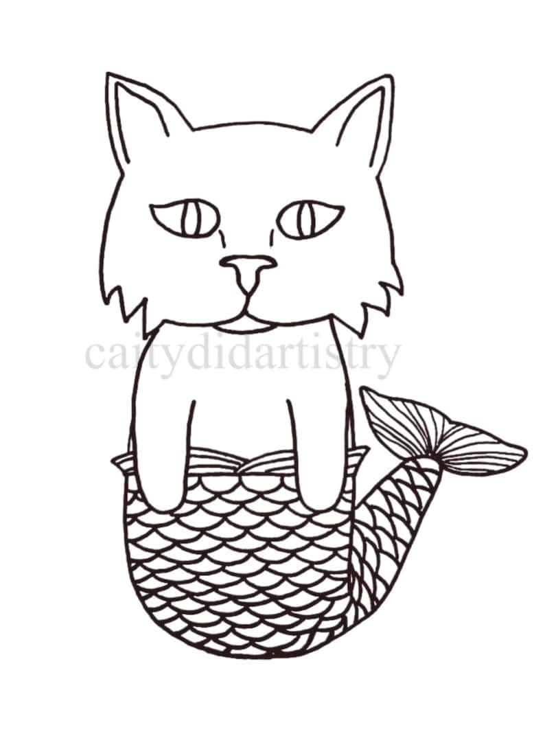 Merkitty Coloring Page Etsy