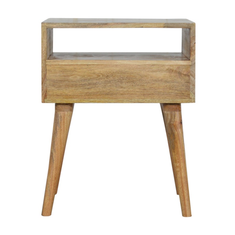 Modern White Bedside Table With Drawer Scandinavian End Table Etsy UK