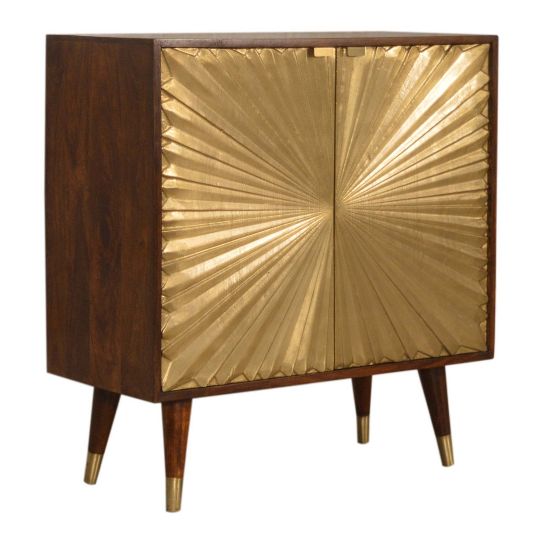 Sideboard Gold Art Deco Sideboard Solid Etsy UK