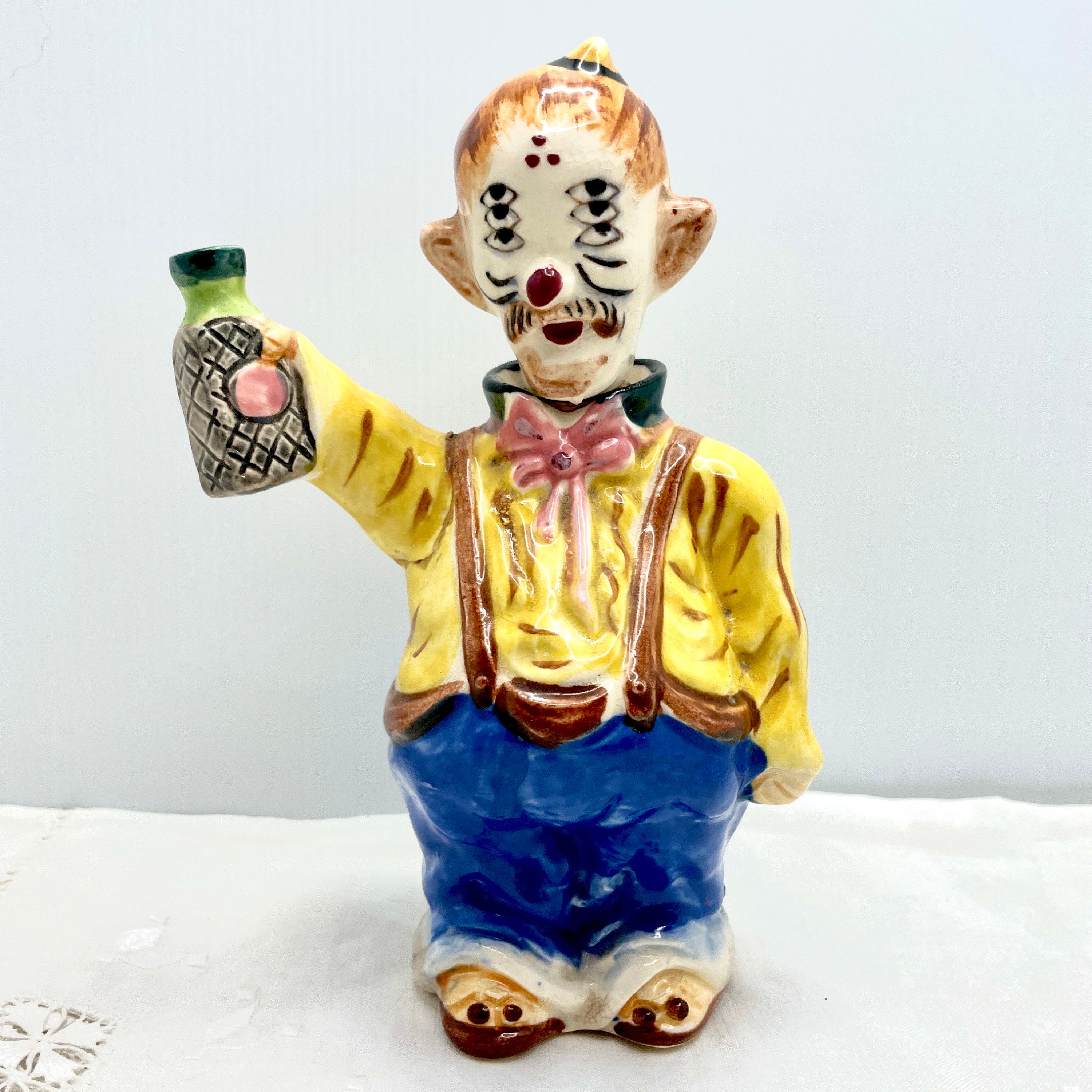 50’s ビンテージ 6つ目 ドランクマン デカンタ & ショットグラスセット 50's ビンテージ 6つ目 ドランクマン デカンタ & ショットグラス