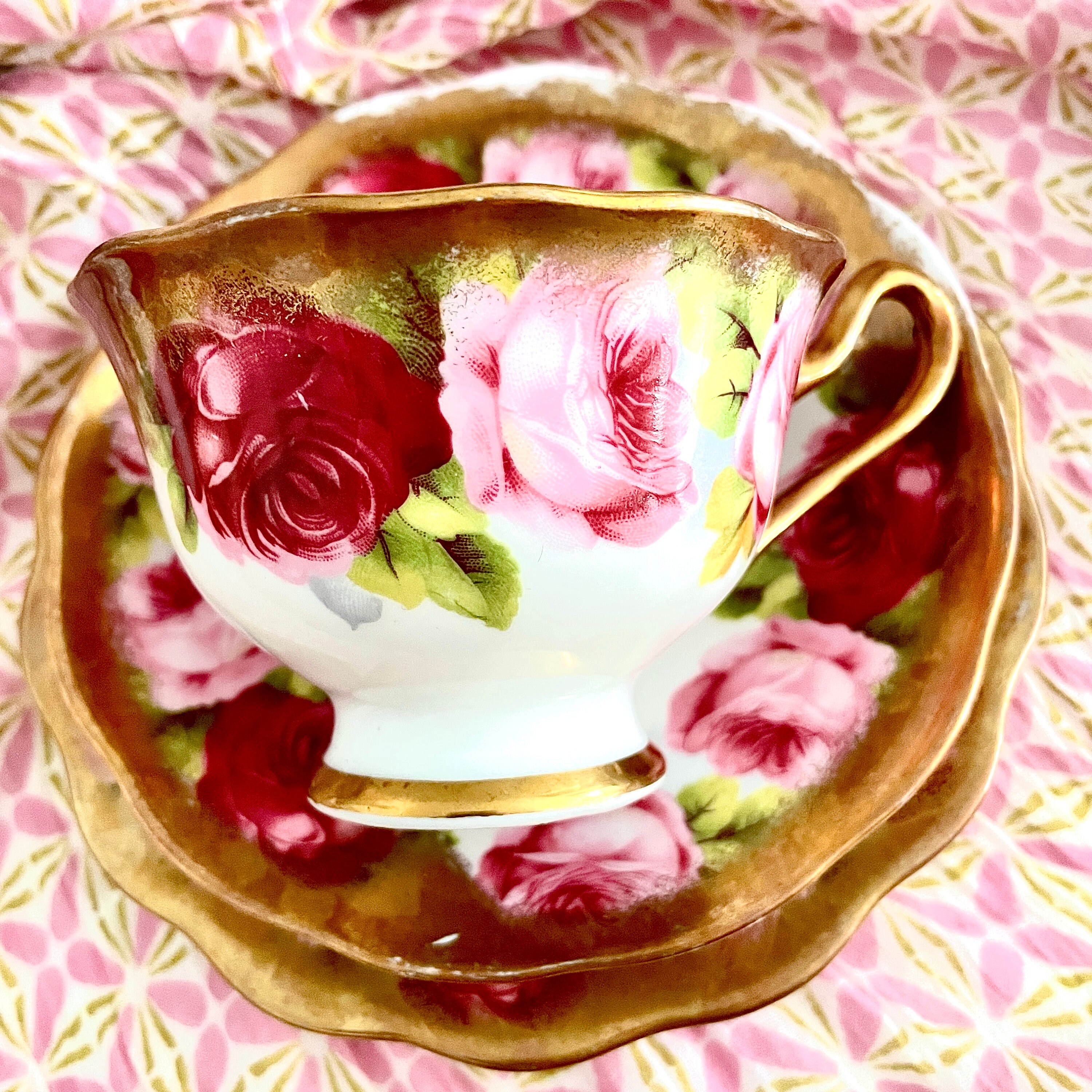 Royal Albert Old English Rose Tea Cup Trio 1930's Etsy Australia
