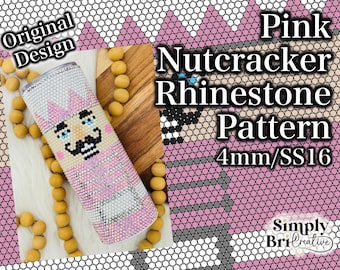 Pink Nutcracker Rhinestone Pattern | Tumbler Maker Pattern Original Design