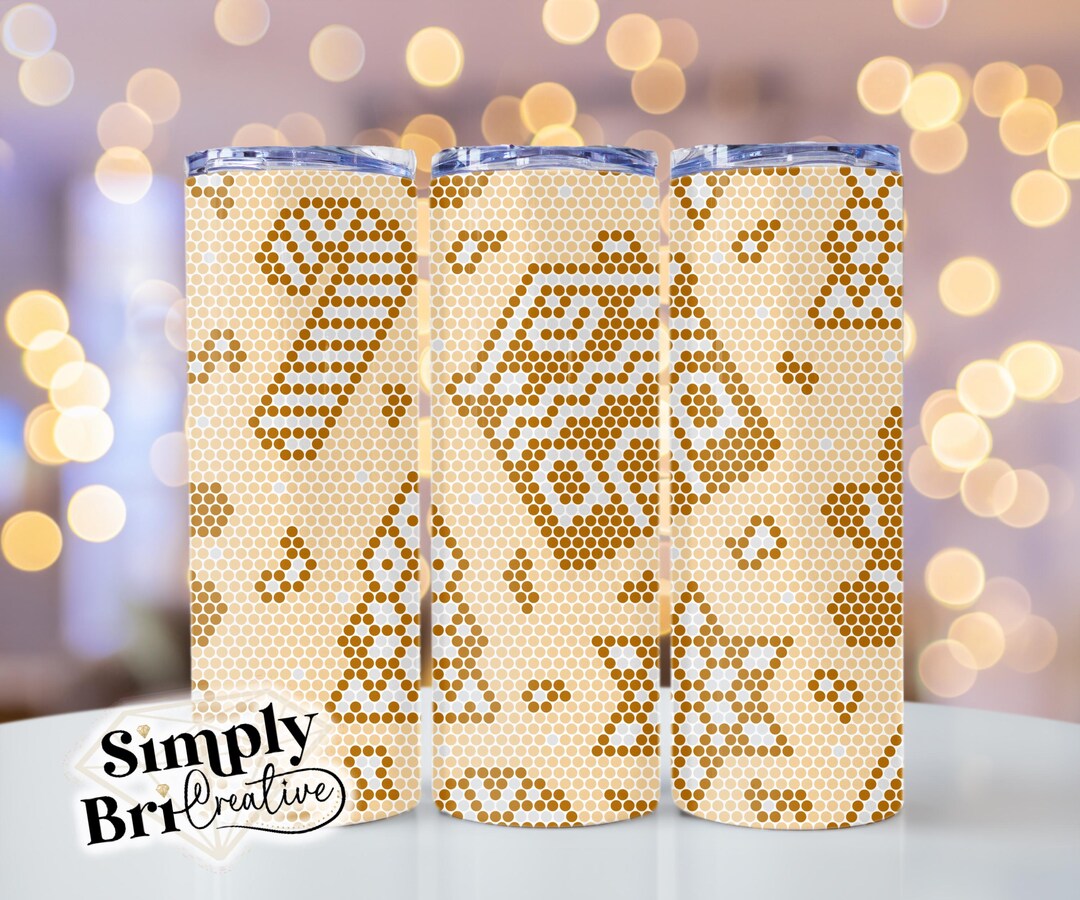 Gingerbread Cookies Rhinestone Template Tumbler | 60 Stones Wide | Ss16 ...