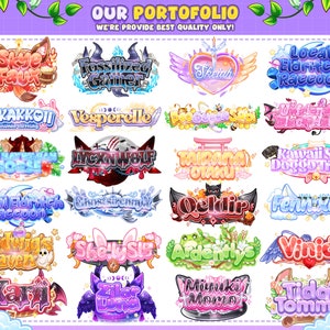 May include: A collection of 20 colourful, illustrated logos with various themes, including animals, nature, and fantasy. The logos are designed in a cartoon style with bright colours and whimsical details.