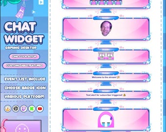 Gaming Desktop Chat Widget Bubble, StreamElement (Digital ZIP File)