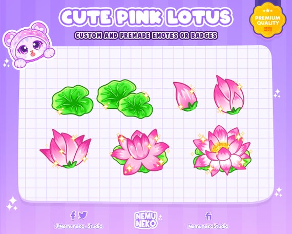 Custom Sub Badge Set Cute Bit Badges Twitch Emote Design 