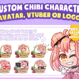 Custom Chibi Cute Character for Your Chibi Couple / Chibi Portrait ...