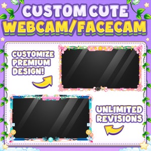 Custom Animated Facecam Overlay / Webcam Overlay in Cute Style or Cartoon for your Twitch, Kick, Youtube or Live Streaming image 5