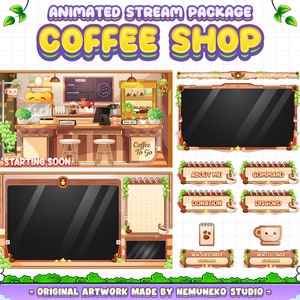 Coffee Shop Animated Stream Package