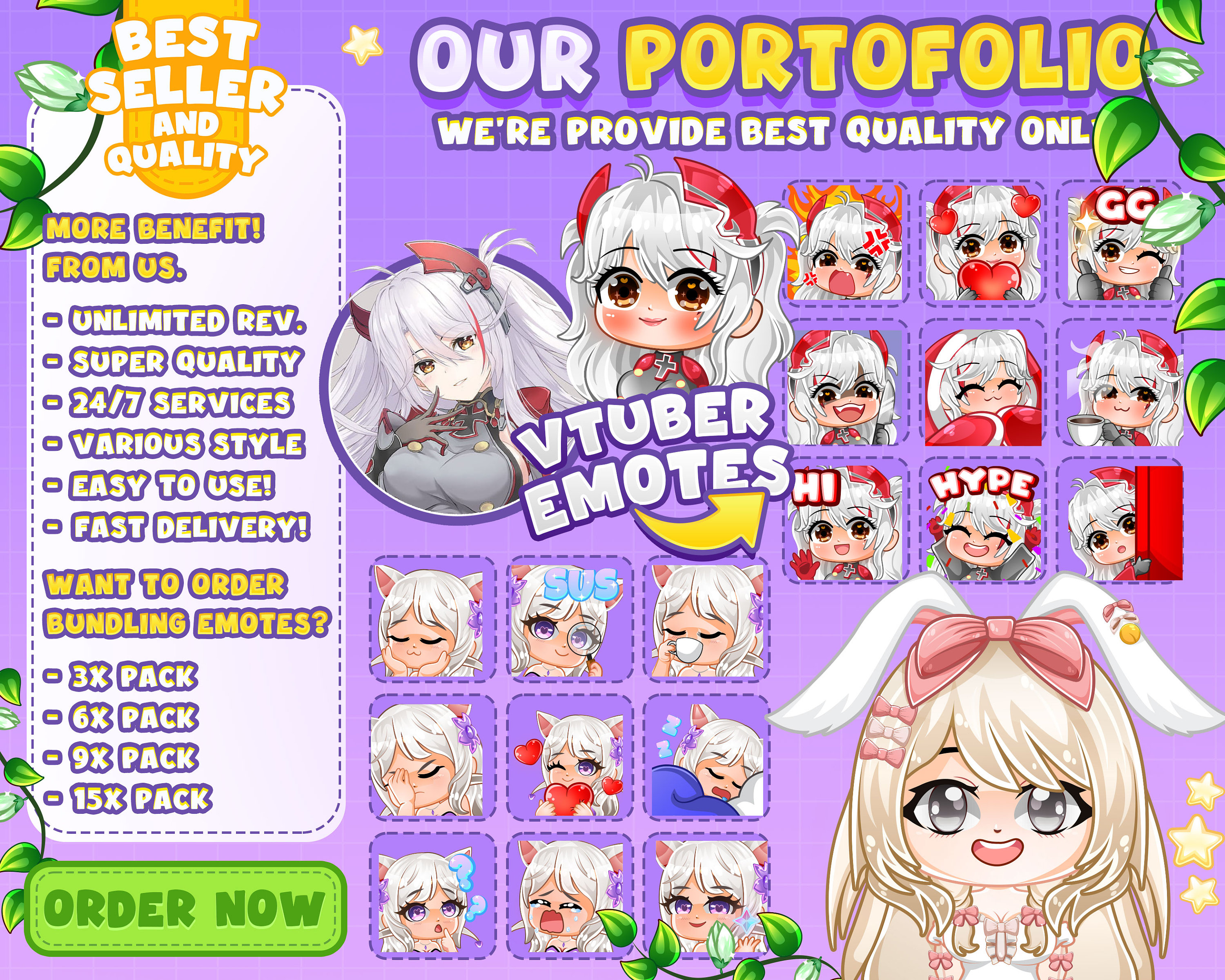 9x Custom Animated Emotes, Emojis, Sub Emotes for Your Twitch, Youtube ...