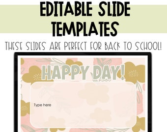 Daily Agenda Slides Etsy Australia