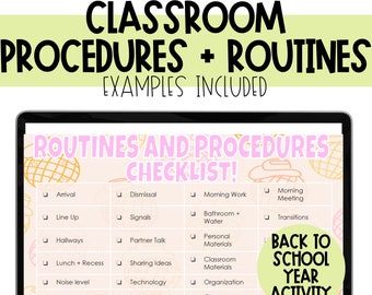 Back to School Routines and Procedures.