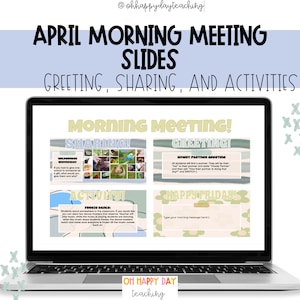 Morning Meeting Slides. Upper Elementary Morning Meeting- April Slides.