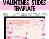 Valentines Day Slide Templates. | Boho google slides.