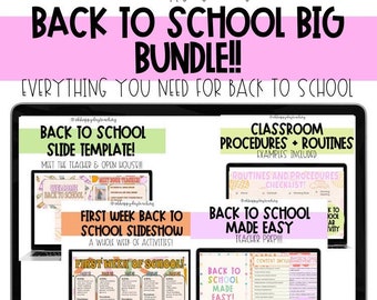 Big Back to School Bundle! Mega Back to School Bundle.