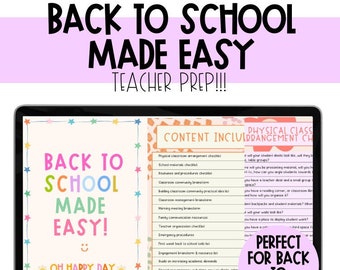 Back to School Teacher Prep Bundle | Teacher checklists