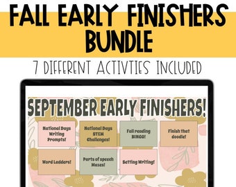 Fall Early Finishers. Literacy Early Finishers. Literacy Activities.