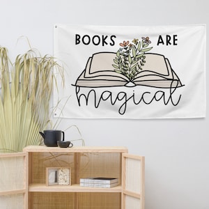Books Are Magical Tapestry, Teacher Tapestry, Classroom Decor