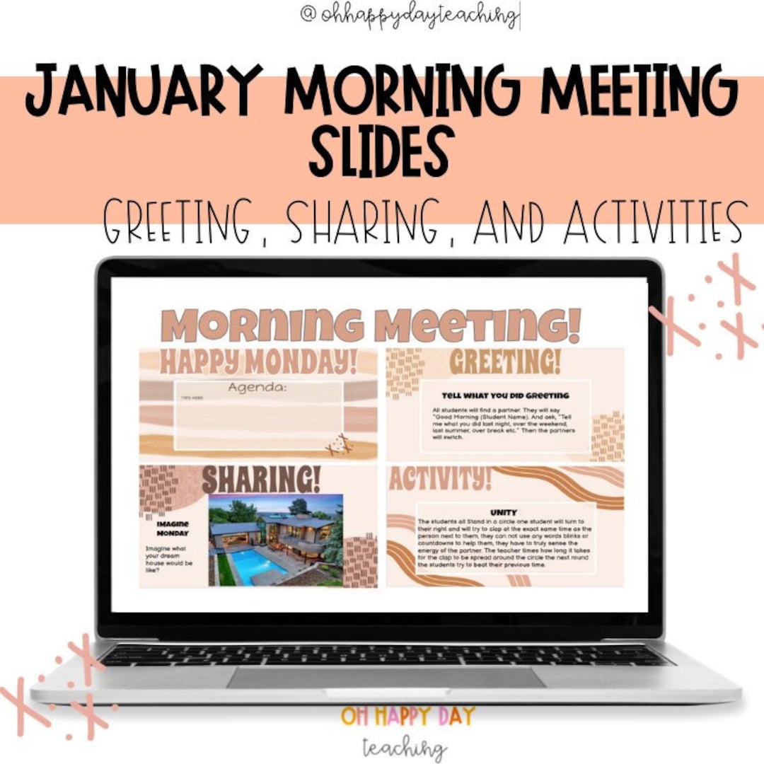 Buy Morning Meeting Slides Boho Slide Templates. Online in India ...