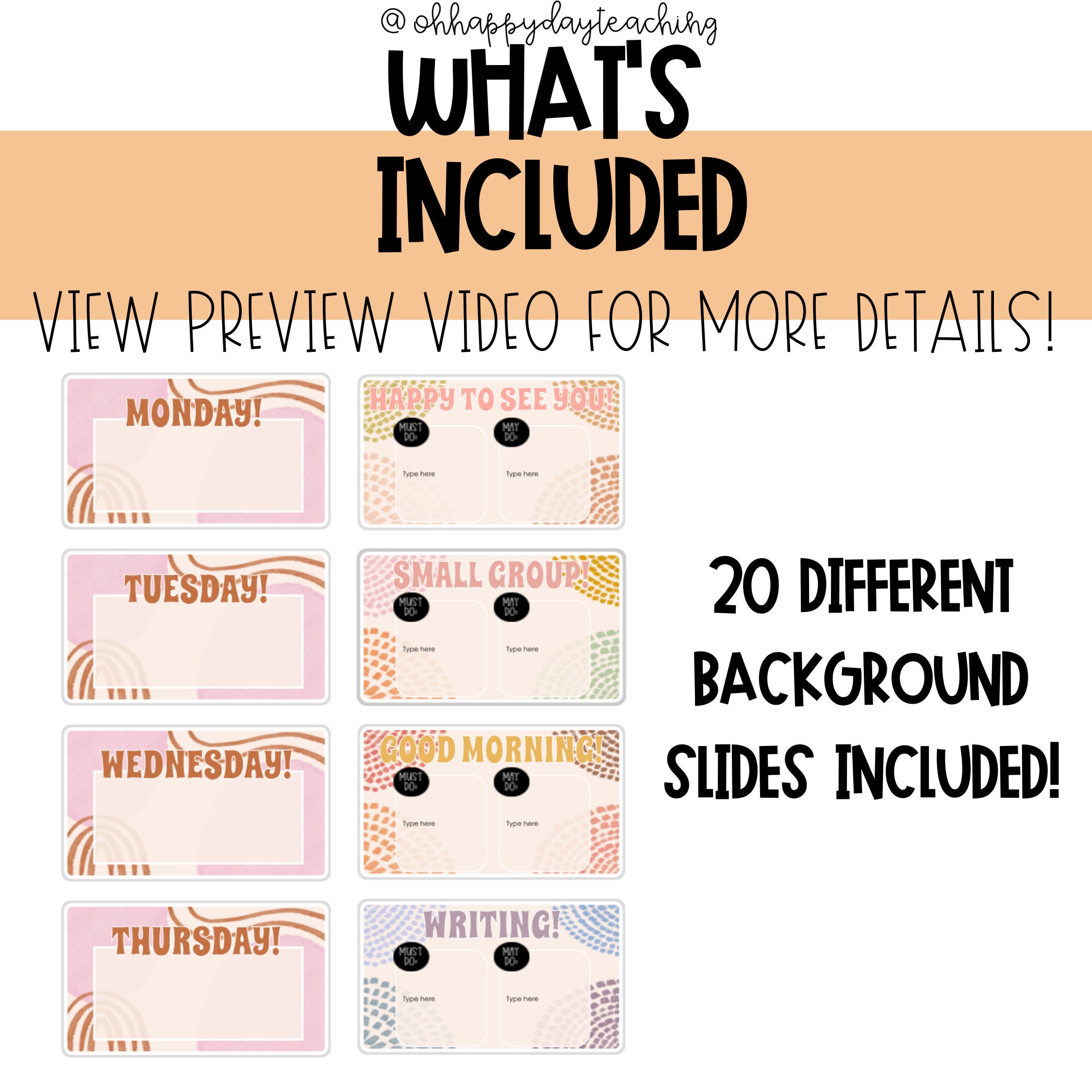 Google Slide Templates Back To School Slides August Slides Etsy Google Slide Templates Back To School Slides August Slides Etsy