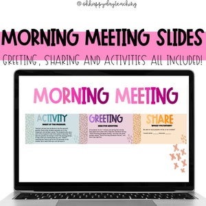 Morning Meeting Slides #2 | Upper Elementary Morning Meeting. | Class Games.