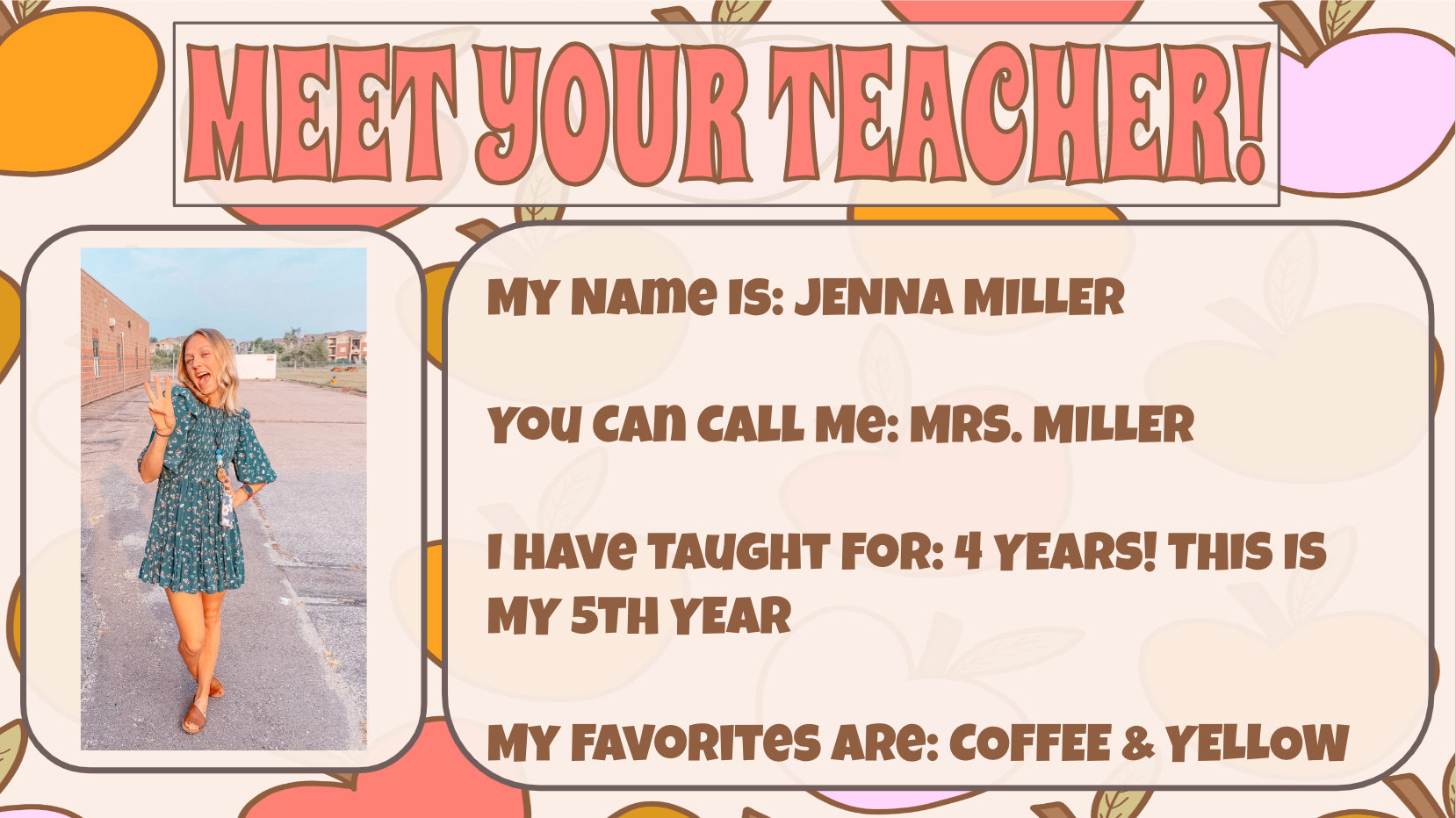 Back to School Meet the Teacher Open House google Slides, Powerpoint