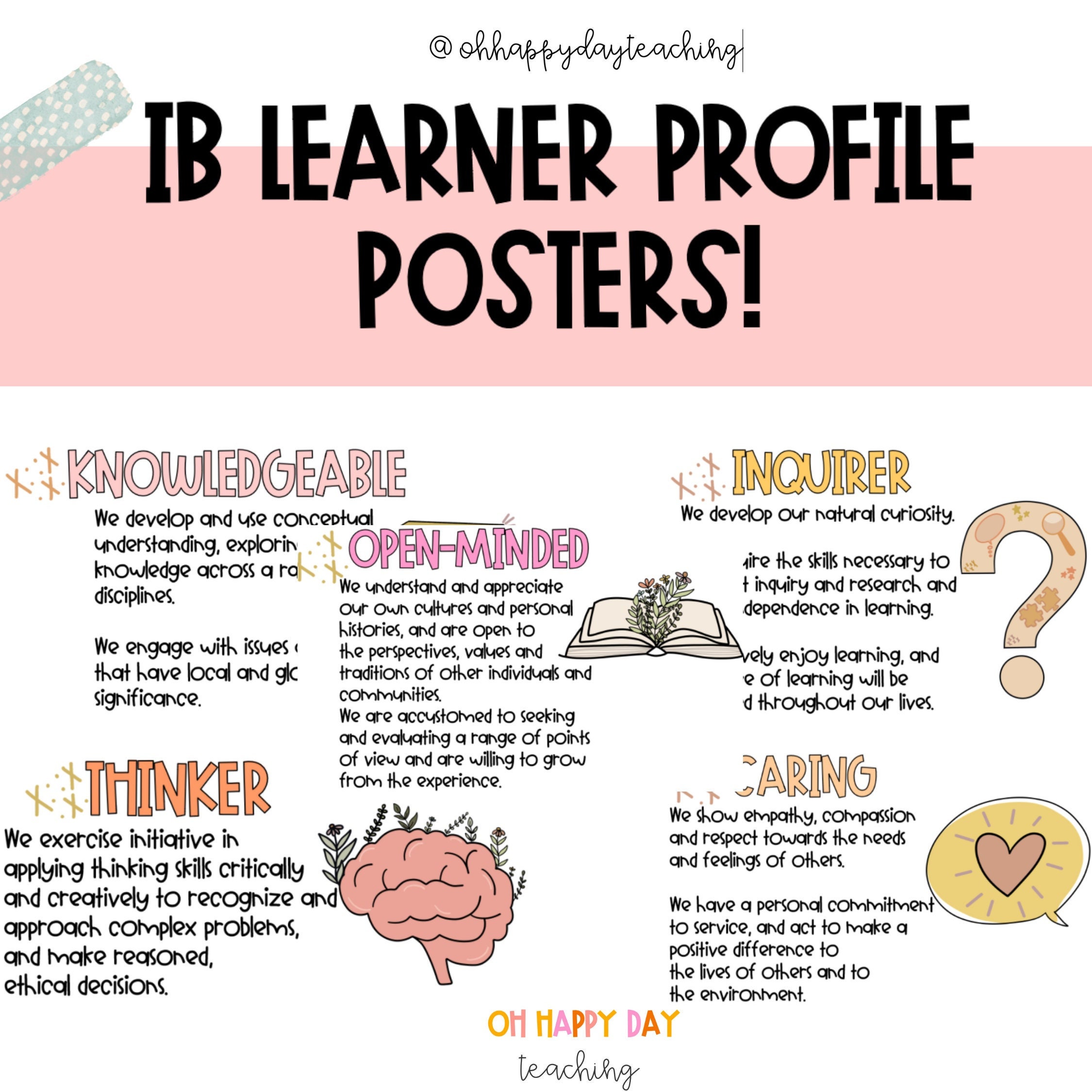 ib-learner-profile-classroom-posters-myp-and-pyp-learner-etsy-canada