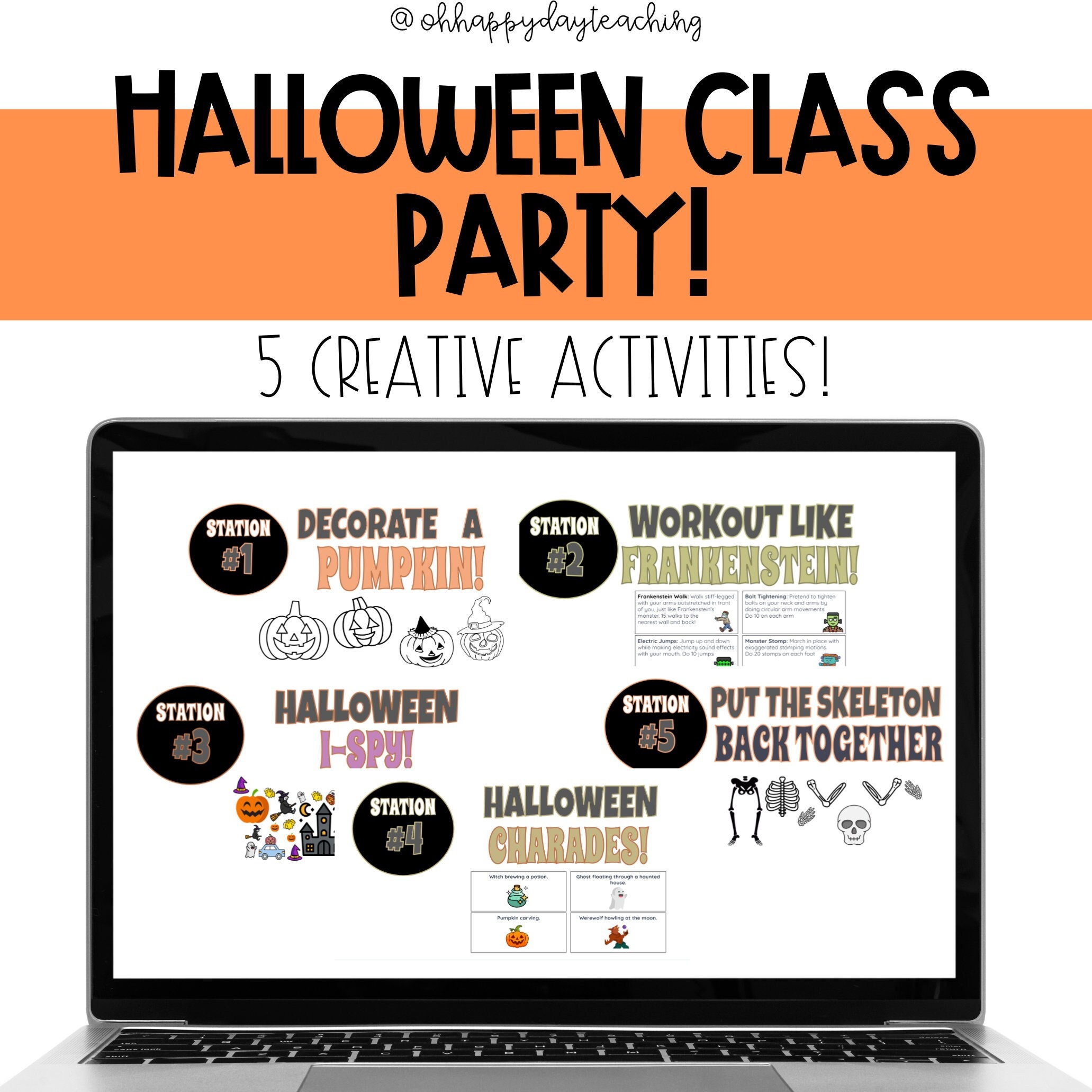 Estaciones y actividades para la fiesta de Halloween en el aula. Fiesta de Halloween.