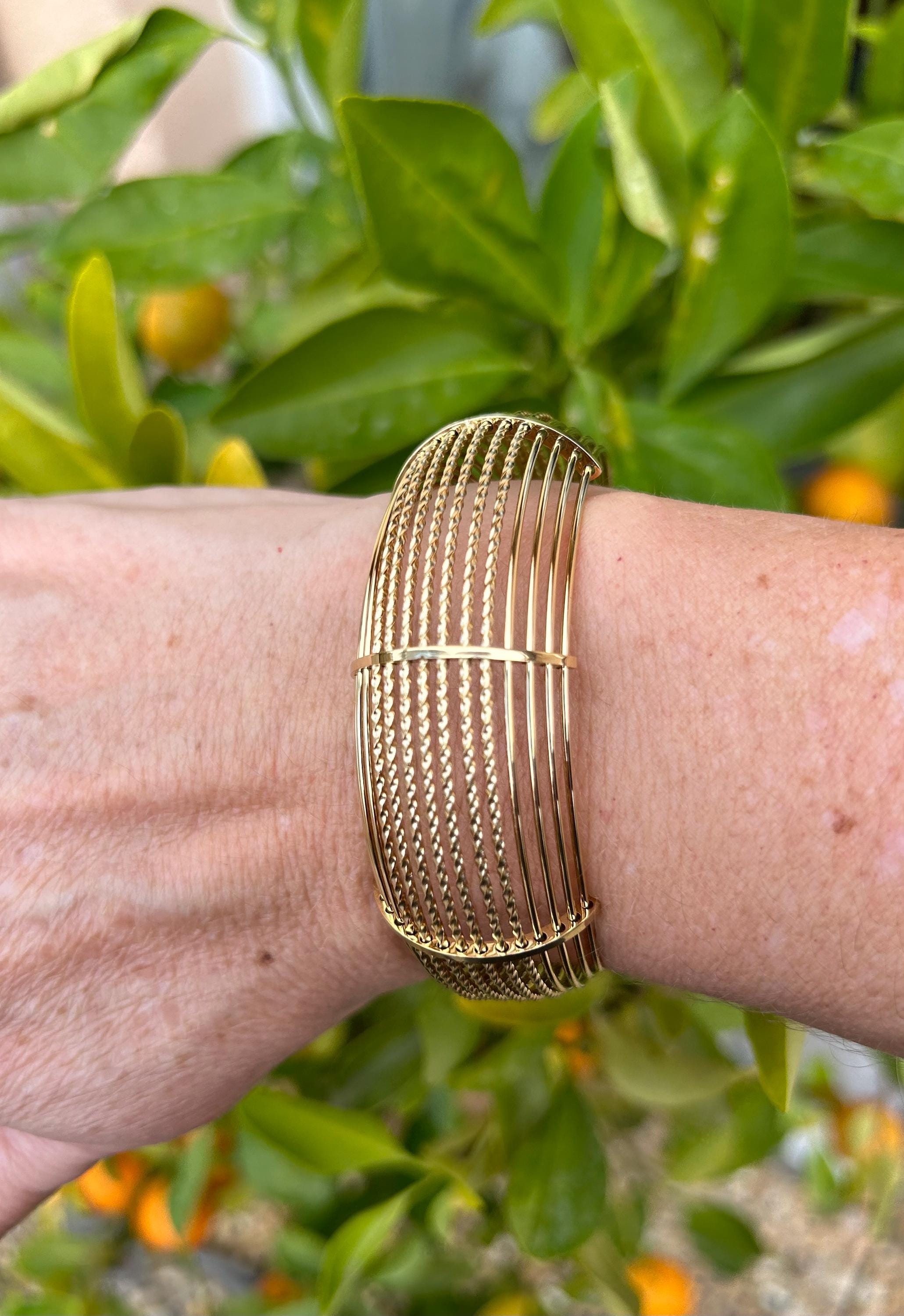 Bracciale Rigido in Argento Dorato - Marcello Pane | Gioielleria Baravelli