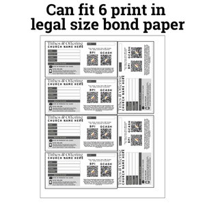 Tithe and Offering Envelope Insert Canva Editable Template | Church ...