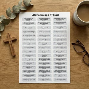 Versprechen Gottes Bibelvers druckbar | Druckbare Schrift | Bibel Journaling | Vision Board Zitate | Affirmationen | Scrapbook Worte Bild 6