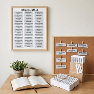 Versprechen Gottes Bibelvers druckbar | Druckbare Schrift | Bibel Journaling | Vision Board Zitate | Affirmationen | Scrapbook Worte Bild 2