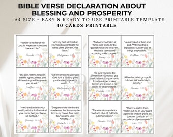 Bibel-Vers über Segen und Wohlstand Druckbare Schrift, Bibel-Journal, Vision Board-Zitate, tägliche Affirmationen, Scrapbook-Wörter